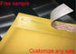 La spedizione gialla di carta kraft avvolge la guarnizione autoadesiva Logo Printing Available