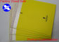 Le borse gialle di trasporto del polietilene, 9,5&quot; X14» misura i bollettini in pollici su ordinazione della bolla